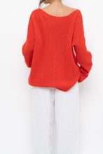 Load image into Gallery viewer, LA MAILLE SEZANE x Red Mohair Alpaca Knit Cardigan (S-XL)