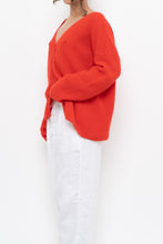 Load image into Gallery viewer, LA MAILLE SEZANE x Red Mohair Alpaca Knit Cardigan (S-XL)