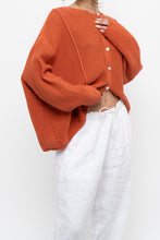 Load image into Gallery viewer, Vintage x Made in Italy x Orange Knit Cardigan (S-XL)