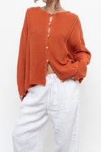 Load image into Gallery viewer, Vintage x Made in Italy x Orange Knit Cardigan (S-XL)