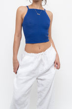 Load image into Gallery viewer, WILFRED x Cobalt Blue Crochet Cropped Tank (XS, S)