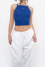 Load image into Gallery viewer, WILFRED x Cobalt Blue Crochet Cropped Tank (XS, S)