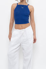 Load image into Gallery viewer, WILFRED x Cobalt Blue Crochet Cropped Tank (XS, S)