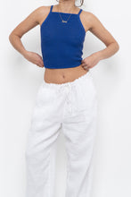Load image into Gallery viewer, WILFRED x Cobalt Blue Crochet Cropped Tank (XS, S)
