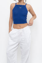 Load image into Gallery viewer, WILFRED x Cobalt Blue Crochet Cropped Tank (XS, S)