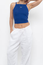 Load image into Gallery viewer, WILFRED x Cobalt Blue Crochet Cropped Tank (XS, S)