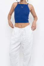 Load image into Gallery viewer, WILFRED x Cobalt Blue Crochet Cropped Tank (XS, S)