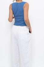 Load image into Gallery viewer, KISMET x Blue Textured Cropped Tank (XS, S)