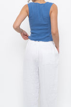 Load image into Gallery viewer, KISMET x Blue Textured Cropped Tank (XS, S)