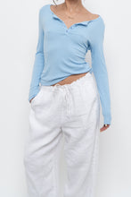 Load image into Gallery viewer, Modern x Blue Ribbed Longsleeve (S, M)