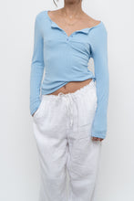 Load image into Gallery viewer, Modern x Blue Ribbed Longsleeve (S, M)