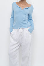 Load image into Gallery viewer, Modern x Blue Ribbed Longsleeve (S, M)