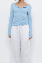 Load image into Gallery viewer, Modern x Blue Ribbed Longsleeve (S, M)