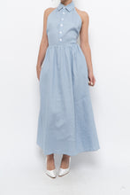 Load image into Gallery viewer, REFORMATION x Deadstock Baby Blue Linen Halter Dress (M)