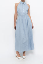 Load image into Gallery viewer, REFORMATION x Deadstock Baby Blue Linen Halter Dress (M)