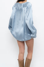 Load image into Gallery viewer, ANN TAYLOR x Blue Satin Blouse (S-L)
