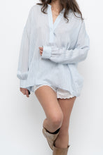Load image into Gallery viewer, VINCE x Pale Blue Oversized Blouse (XS-L)