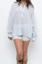 Load image into Gallery viewer, VINCE x Pale Blue Oversized Blouse (XS-L)