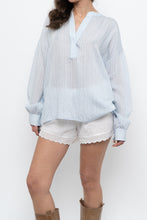 Load image into Gallery viewer, VINCE x Pale Blue Oversized Blouse (XS-L)