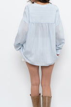 Load image into Gallery viewer, VINCE x Pale Blue Oversized Blouse (XS-L)