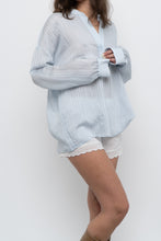 Load image into Gallery viewer, VINCE x Pale Blue Oversized Blouse (XS-L)