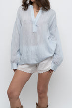Load image into Gallery viewer, VINCE x Pale Blue Oversized Blouse (XS-L)