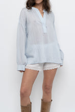 Load image into Gallery viewer, VINCE x Pale Blue Oversized Blouse (XS-L)