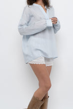 Load image into Gallery viewer, VINCE x Pale Blue Oversized Blouse (XS-L)