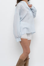 Load image into Gallery viewer, VINCE x Pale Blue Oversized Blouse (XS-L)
