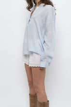 Load image into Gallery viewer, VINCE x Pale Blue Oversized Blouse (XS-L)