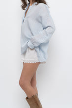 Load image into Gallery viewer, VINCE x Pale Blue Oversized Blouse (XS-L)