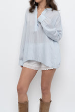 Load image into Gallery viewer, VINCE x Pale Blue Oversized Blouse (XS-L)