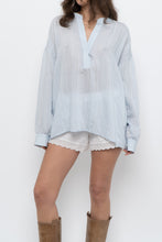 Load image into Gallery viewer, VINCE x Pale Blue Oversized Blouse (XS-L)