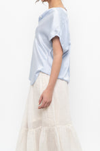 Load image into Gallery viewer, BANANA REPUBLIC x Baby Blue Silk Oversized Top (XS-M)