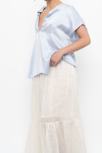 Load image into Gallery viewer, BANANA REPUBLIC x Baby Blue Silk Oversized Top (XS-M)