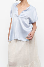 Load image into Gallery viewer, BANANA REPUBLIC x Baby Blue Silk Oversized Top (XS-M)