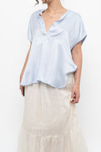 Load image into Gallery viewer, BANANA REPUBLIC x Baby Blue Silk Oversized Top (XS-M)