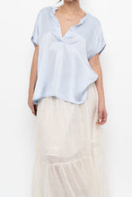 Load image into Gallery viewer, BANANA REPUBLIC x Baby Blue Silk Oversized Top (XS-M)