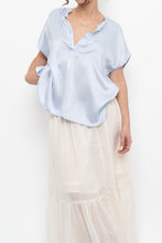 Load image into Gallery viewer, BANANA REPUBLIC x Baby Blue Silk Oversized Top (XS-M)