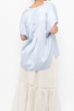 Load image into Gallery viewer, BANANA REPUBLIC x Baby Blue Silk Oversized Top (XS-M)