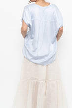 Load image into Gallery viewer, BANANA REPUBLIC x Baby Blue Silk Oversized Top (XS-M)