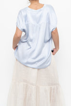 Load image into Gallery viewer, BANANA REPUBLIC x Baby Blue Silk Oversized Top (XS-M)