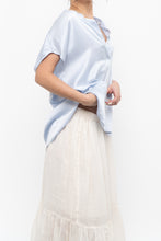 Load image into Gallery viewer, BANANA REPUBLIC x Baby Blue Silk Oversized Top (XS-M)