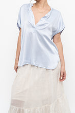 Load image into Gallery viewer, BANANA REPUBLIC x Baby Blue Silk Oversized Top (XS-M)