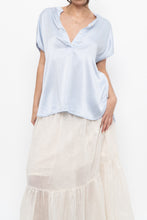 Load image into Gallery viewer, BANANA REPUBLIC x Baby Blue Silk Oversized Top (XS-M)