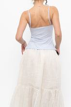 Load image into Gallery viewer, Vintage x LA VIE EN ROSE Periwinkle Mesh Frilly Tank (M)