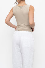 Load image into Gallery viewer, ABERCOMBIE x Soft Beige Fitted Tank (S)