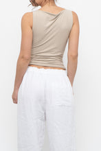 Load image into Gallery viewer, ABERCOMBIE x Soft Beige Fitted Tank (S)