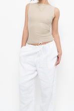 Load image into Gallery viewer, ABERCOMBIE x Soft Beige Fitted Tank (S)