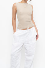 Load image into Gallery viewer, ABERCOMBIE x Soft Beige Fitted Tank (S)